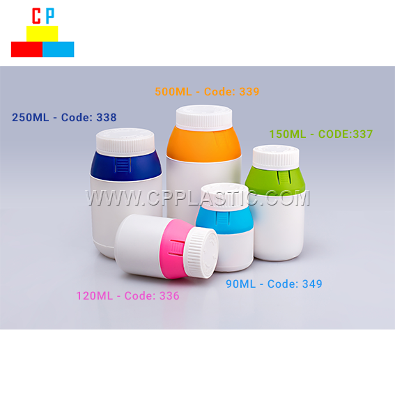 90ml - 500ml プラスチックボトル