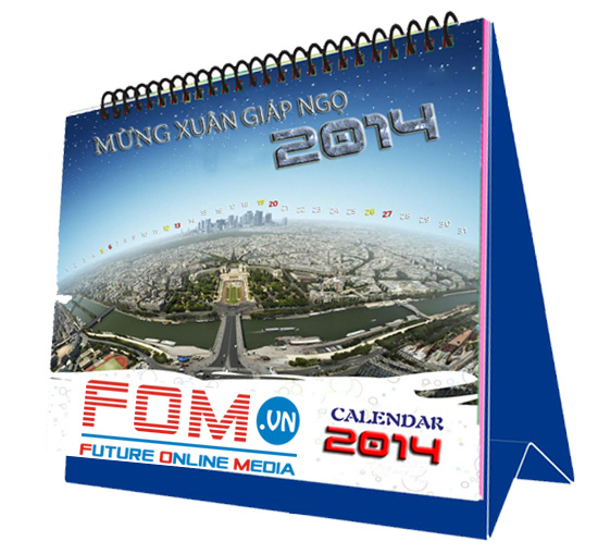 新年のカレンダー印刷