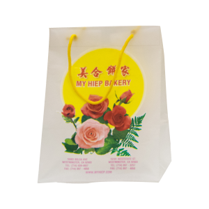 引き紐付きのハンドルバッグ